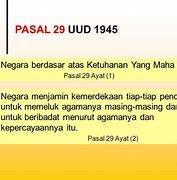 Pasal 29 Ayat 2 Uud Nri 1945 Berisikan Tentang